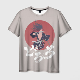 Мужская футболка 3D с принтом Дороро (Хяккимару) в Курске, 100% полиэфир | прямой крой, круглый вырез горловины, длина до линии бедер | demon | dororo | hyakkimaru | аниме | дайго | дороро | ронин | хяккимару