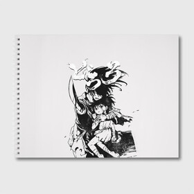 Альбом для рисования с принтом Хяккимару и Дороро в Курске, 100% бумага
 | матовая бумага, плотность 200 мг. | Тематика изображения на принте: demon | dororo | hyakkimaru | аниме | дайго | дороро | ронин | хяккимару