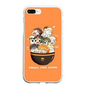 Чехол для iPhone 7Plus/8 Plus матовый с принтом Karasu kake gohan | Haikyuu!! в Курске, Силикон | Область печати: задняя сторона чехла, без боковых панелей | Тематика изображения на принте: anime | haikyu | haikyuu | karasuno | manga | аниме | асахи азумане | волейбол | волейбольный клуб | вороны | карасуно | коши сугавара | манга | рюноске танака | старшая школа | тобио кагеяма | хаику | хаикую | шоё хината