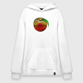 Худи SuperOversize хлопок с принтом Parasite Peach в Курске, 70% хлопок, 30% полиэстер, мягкий начес внутри | карман-кенгуру, эластичная резинка на манжетах и по нижней кромке, двухслойный капюшон
 | bong joon ho | korea | parasite | актер | драма | канны | кино | комедия | корея | оскар | паразиты | пон чжун хо | режиссер | семья | триллер