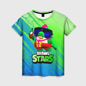Женская футболка 3D с принтом Базз Buzz Brawl Stars в Курске, 100% полиэфир ( синтетическое хлопкоподобное полотно) | прямой крой, круглый вырез горловины, длина до линии бедер | brawl | brawl stars | brawlstars | brawl_stars | buz | buzz | баз | базз | бравл | бравлстарс | буз