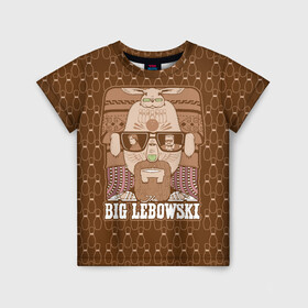 Детская футболка 3D с принтом The Big Lebowski в Курске, 100% гипоаллергенный полиэфир | прямой крой, круглый вырез горловины, длина до линии бедер, чуть спущенное плечо, ткань немного тянется | Тематика изображения на принте: donny | dude | jeff bridges | the big lebowski | walter sobchak | большой лебовский | боулинг | вальтер собчак | джефф бриджес | донни | заяц | кегли | кролик | фильм | чувак