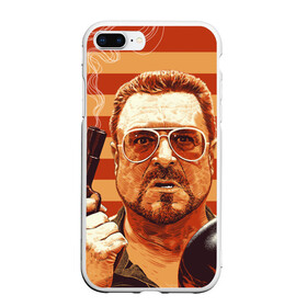 Чехол для iPhone 7Plus/8 Plus матовый с принтом Walter Sobchak в Курске, Силикон | Область печати: задняя сторона чехла, без боковых панелей | dude | jeff bridges | the big lebowski | walter sobchak | большой лебовский | боулинг | вальтер собчак | джефф бриджес | пистолет | фильм | чувак | шар