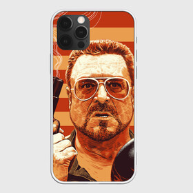 Чехол для iPhone 12 Pro с принтом Walter Sobchak в Курске, силикон | область печати: задняя сторона чехла, без боковых панелей | Тематика изображения на принте: dude | jeff bridges | the big lebowski | walter sobchak | большой лебовский | боулинг | вальтер собчак | джефф бриджес | пистолет | фильм | чувак | шар