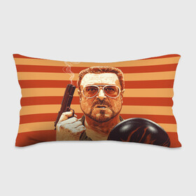 Подушка 3D антистресс с принтом Walter Sobchak в Курске, наволочка — 100% полиэстер, наполнитель — вспененный полистирол | состоит из подушки и наволочки на молнии | dude | jeff bridges | the big lebowski | walter sobchak | большой лебовский | боулинг | вальтер собчак | джефф бриджес | пистолет | фильм | чувак | шар