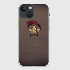 Чехол для iPhone 13 mini с принтом Патриотизм (Армейская) в Курске,  |  | армейские | армия | звезда | патриотизм | россия | спецназ