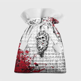 Подарочный 3D мешок с принтом Скандинавские символы в Курске, 100% полиэстер | Размер: 29*39 см | Тематика изображения на принте: викинги | волк | кельтский | оберег | руны | символы | славянские | узоры