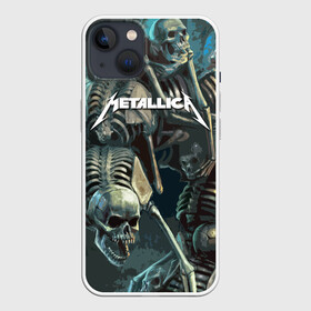 Чехол для iPhone 13 с принтом Metallica Metal Skull в Курске,  |  | american | james hetfield | kirk hammett | metal band | metallica | music | mystic | rock | американская | джеймс хетфилд | металлика | музыка | рок | скилет | череп