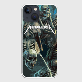 Чехол для iPhone 13 mini с принтом Metallica Metal Skull в Курске,  |  | american | james hetfield | kirk hammett | metal band | metallica | music | mystic | rock | американская | джеймс хетфилд | металлика | музыка | рок | скилет | череп
