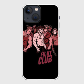 Чехол для iPhone 13 mini с принтом Fight Club x Street Fighter в Курске,  |  | fight club | fighting | game | games | street fighter | балрог | бланка | бойцовский клуб | вега | зангиев | игра | игры | классика | рю | сагат | стрит файтер | уличный боец | чан ли