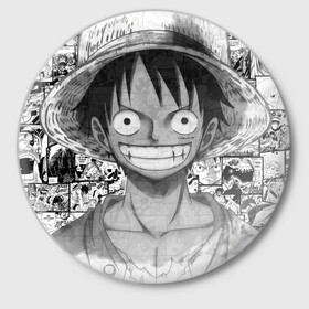 Значок с принтом Луфи улыбается one piece в Курске,  металл | круглая форма, металлическая застежка в виде булавки | anime | luffy | one piece | zoro | аниме | большой куш | ван пис | вон пис | зоро | луфи | луффи | пират | пираты | ророна