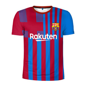 Мужская футболка 3D спортивная с принтом Месси Барселона 2021 2022 в Курске, 100% полиэстер с улучшенными характеристиками | приталенный силуэт, круглая горловина, широкие плечи, сужается к линии бедра | 2021 | 2022 | barcelona | leo | messi | барселона | барселоны | лео | леонель | лионель | меси | месси | новая | форма | футбол | футбольная
