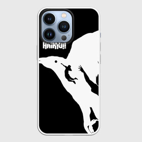 Чехол для iPhone 13 Pro с принтом Ворон Карасуно Haikyu в Курске,  |  | anime | haikyu | haikyuu | karasuno | manga | аниме | волейбол | волейбольный клуб | ворон | ворона | вороны | игроки | карасуно | крылья | манга | мяч | питца | силуэт | хаику | хаикую | черный