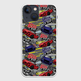 Чехол для iPhone 13 mini с принтом Гоночная машина в Курске,  |  | авто | автолюбитель | автомобили | гонки | гоночная | машина | старт | финиш