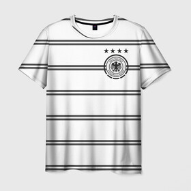 Мужская футболка 3D с принтом Сборная Германии Евро 2020 в Курске, 100% полиэфир | прямой крой, круглый вырез горловины, длина до линии бедер | 4 звезды | germany | германия | евро 2020 | европа | кубок евро | немецкая машина | немцы | сборная германии | футбол | футболисты | футбольная форма