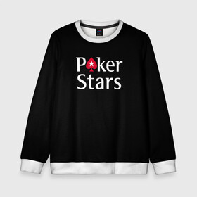 Детский свитшот 3D с принтом Poker Stars в Курске, 100% полиэстер | свободная посадка, прямой крой, мягкая тканевая резинка на рукавах и понизу свитшота | 777 | cards | casino | chips | flash | fortune | game | joker | luck | omaha | poker | roulette | straight | texas holdem | tournament | азарт | джокер | игра | казино | карты | омаха | покер | рулетка | стрит | техасский холдэм | турнир | удача | фишки |