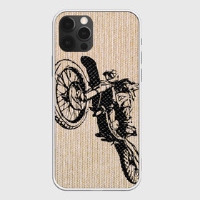 Чехол для iPhone 12 Pro с принтом Эндуро Кросс в Курске, силикон | область печати: задняя сторона чехла, без боковых панелей | байк | байкер | мото | мото кросс | мотокрос | мотоцикл | питбайк