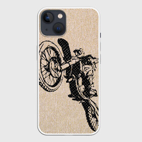 Чехол для iPhone 13 с принтом Эндуро Кросс в Курске,  |  | байк | байкер | мото | мото кросс | мотокрос | мотоцикл | питбайк
