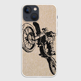 Чехол для iPhone 13 mini с принтом Эндуро Кросс в Курске,  |  | байк | байкер | мото | мото кросс | мотокрос | мотоцикл | питбайк