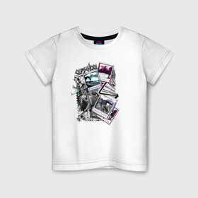 Детская футболка хлопок с принтом My Picture в Курске, 100% хлопок | круглый вырез горловины, полуприлегающий силуэт, длина до линии бедер | art | иллюстрация | скейтбординг | фото | хобби