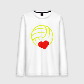 Мужской лонгслив хлопок с принтом Volleyball Heart в Курске, 100% хлопок |  | ball | beach | game | heart | love | sport | volley | volleyball | волейбол | волейболист | волейболистка | гол | игра | игрок | мяч | площадка | пляж | пляжный | победа | сердце | сетка | спорт | тренер | чемпион