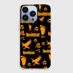 Чехол для iPhone 13 Pro с принтом Haikyu | ВОЛЕЙБОЛ элементы в Курске,  |  | anime | haikyu | haikyuu | karasuno | manga | аниме | волейбол | волейбольный клуб | вороны | иероглифы | карасуно | мазаика | манга | много элементов | мячи | некома | нога | старшая школа | ступня | хаику | хаикую