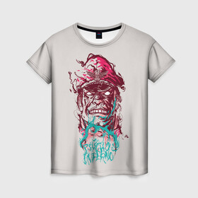 Женская футболка 3D с принтом Psycho Inferno в Курске, 100% полиэфир ( синтетическое хлопкоподобное полотно) | прямой крой, круглый вырез горловины, длина до линии бедер | bison | fighting | game | games | street fighter | байзон | байсон | игра | игры | классика | стрит файтер | уличный боец