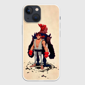 Чехол для iPhone 13 mini с принтом Рю и Акума в Курске,  |  | akuma | fighting | game | games | ruy | ryu | street fighter | акума | игра | игры | классика | рю | стрит файтер | уличный боец