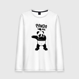 Мужской лонгслив хлопок с принтом Панда даббинг в Курске, 100% хлопок |  | dabbing | panda | даб | даббинг | дэб | животное | медведи | медведь | панда | панды