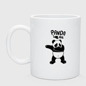 Кружка керамическая с принтом Панда даббинг в Курске, керамика | объем — 330 мл, диаметр — 80 мм. Принт наносится на бока кружки, можно сделать два разных изображения | dabbing | panda | даб | даббинг | дэб | животное | медведи | медведь | панда | панды