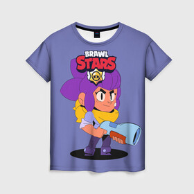 Женская футболка 3D с принтом Brawl Stars Шелли в Курске, 100% полиэфир ( синтетическое хлопкоподобное полотно) | прямой крой, круглый вырез горловины, длина до линии бедер | android | brawl | brawl stars | clash | game | squeak | stars | андроид | игра | мобильные игры | скуик