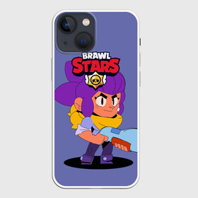 Чехол для iPhone 13 mini с принтом Brawl Stars Шелли в Курске,  |  | android | brawl | brawl stars | clash | game | squeak | stars | андроид | игра | мобильные игры | скуик