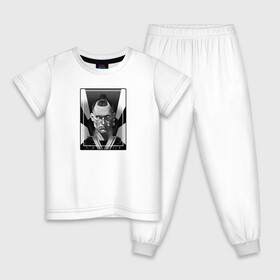 Детская пижама хлопок с принтом Jackie Cyberpunk в Курске, 100% хлопок |  брюки и футболка прямого кроя, без карманов, на брюках мягкая резинка на поясе и по низу штанин
 | Тематика изображения на принте: cd project red | cyberpunk 2077 | samurai | v | киберпанк 2077