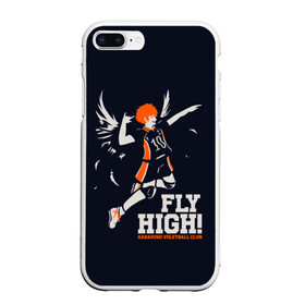 Чехол для iPhone 7Plus/8 Plus матовый с принтом fly high! Шоё Хината Haikyuu!! в Курске, Силикон | Область печати: задняя сторона чехла, без боковых панелей | 10 номер | anime | haikyu | haikyuu | hinata shoyo | karasuno | manga | аниме | волейбол | волейбольный клуб | иероглифы | карасуно | лети высоко | лого | манга | надпись | прыжок | старшая школа | хаику | хаикую