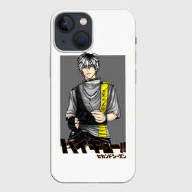 Чехол для iPhone 13 mini с принтом Котаро Бокуто | Haikyuu в Курске,  |  | 12 номер | 4 | anime | haikyu | haikyuu | koutarou bokuto | академия фукуродани | аниме | ас простофиля | боккун | бокуто сан | волейбол | волейбольный клуб | пустоголовый | ушими | хаику | хаикую | чёрные шакал