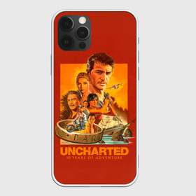 Чехол для iPhone 12 Pro с принтом 10 years Uncharted в Курске, силикон | область печати: задняя сторона чехла, без боковых панелей | game | games | uncharted | анчартед | дрейк | игра | игры | натан | нейтан