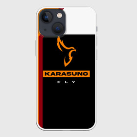 Чехол для iPhone 13 mini с принтом Старшая школа Карасуно Haikyu в Курске,  |  | anime | haikyu | haikyuu | karasuno | karasuno high | manga | аниме | волейбол | волейбольный клуб | ворон | вороны | карасуно | крылья | летать | лого | манга | надпись | птица | старшая школа | хаику | хаикую