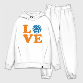 Мужской костюм хлопок OVERSIZE с принтом Volleyball Love в Курске,  |  | ball | beach | game | mother | sport | volley | volleyball | волейбол | волейболист | волейболистка | гол | игра | игрок | мама | мяч | площадка | пляж | пляжный | победа | сетка | спорт | тренер | чемпион