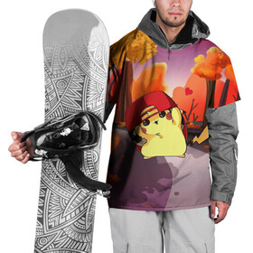 Накидка на куртку 3D с принтом Пикачу в бейсболке в Курске, 100% полиэстер |  | Тематика изображения на принте: anime | picachu | pikachu | аниме | милый | пика | пикачу | покебол | покемон