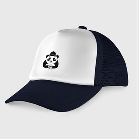 Детская кепка тракер с принтом Panda me. Панда в кепке в Курске, Козырек - 100% хлопок. Кепка - 100% полиэстер, Задняя часть - сетка | универсальный размер, пластиковая застёжка | Тематика изображения на принте: panda | животное | медведи | медведь | мишки | панда | панды