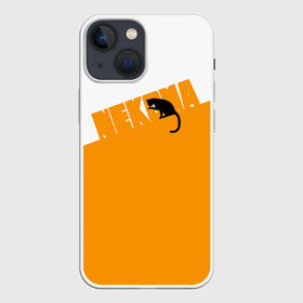 Чехол для iPhone 13 mini с принтом Старшая Некома | Haikyuu в Курске,  |  | anime | haikyu | haikyuu | manga | nekoma high | аниме | волейбол | волейбольный клуб | кот | коты | кошка | кошки | красная | лого | логотип | манга | надпись | старшая некома | старшая школа | хаику | хаикую