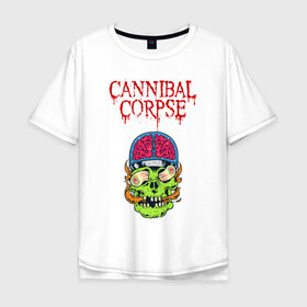 Мужская футболка хлопок Oversize с принтом Cannibal Corpse | Труп Каннибала (Z) в Курске, 100% хлопок | свободный крой, круглый ворот, “спинка” длиннее передней части | cannibal | cannibal corpse | corpse | death metal | deathgrind | алекс уэбстер | брутальный дэт метал | дэт метал | дэтграйнд | пол мазуркевич | роб барретт | труп каннибала