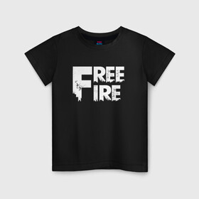 Детская футболка хлопок с принтом FREEFIRE FF WHITE LOGO (Z) в Курске, 100% хлопок | круглый вырез горловины, полуприлегающий силуэт, длина до линии бедер | 111dots studio | battlegrounds | free fire | freefire | game | garena | garena free fire | гарена | игра | игры | киберспорт | королевская битва | мобильная игра | онлайн игра | пабг | фри фаер | фрифаер | экшн