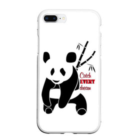 Чехол для iPhone 7Plus/8 Plus матовый с принтом Панда и сон в Курске, Силикон | Область печати: задняя сторона чехла, без боковых панелей | животные | звери | лень | медведь | отдых | панда | природа | сон | усталость