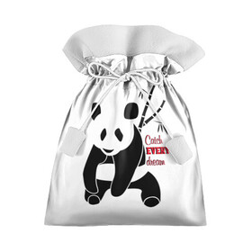 Подарочный 3D мешок с принтом Панда и сон в Курске, 100% полиэстер | Размер: 29*39 см | Тематика изображения на принте: животные | звери | лень | медведь | отдых | панда | природа | сон | усталость