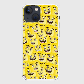 Чехол для iPhone 13 mini с принтом Позитив в Курске,  |  | emoji | emoticons | smile | знак | колобок | позитив | рожица | символ | смайл | смайлики | улыбка | эмодзи