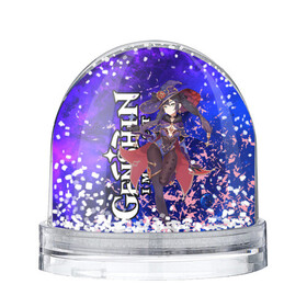 Игрушка Снежный шар с принтом MONA в Курске, Пластик | Изображение внутри шара печатается на глянцевой фотобумаге с двух сторон | anime | game | genshin | genshin impact | impact | mona | аниме | игра | мона