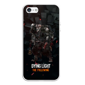 Чехол для iPhone 5/5S матовый с принтом Dying light зомби в Курске, Силикон | Область печати: задняя сторона чехла, без боковых панелей | dying light | аномалия | зараженный | монстр | мутант | ужасы | урод | хоррор