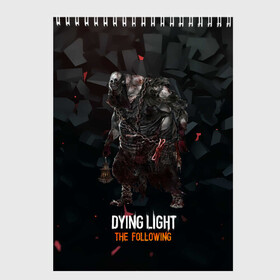 Скетчбук с принтом Dying light зомби в Курске, 100% бумага
 | 48 листов, плотность листов — 100 г/м2, плотность картонной обложки — 250 г/м2. Листы скреплены сверху удобной пружинной спиралью | dying light | аномалия | зараженный | монстр | мутант | ужасы | урод | хоррор