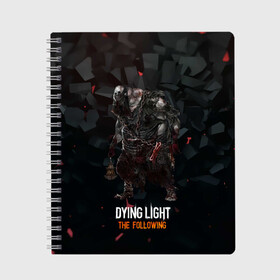 Тетрадь с принтом Dying light зомби в Курске, 100% бумага | 48 листов, плотность листов — 60 г/м2, плотность картонной обложки — 250 г/м2. Листы скреплены сбоку удобной пружинной спиралью. Уголки страниц и обложки скругленные. Цвет линий — светло-серый
 | dying light | аномалия | зараженный | монстр | мутант | ужасы | урод | хоррор